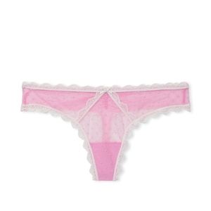 VS Dream Angels Swiss Dot Thong Lacie Panty NWT NIP